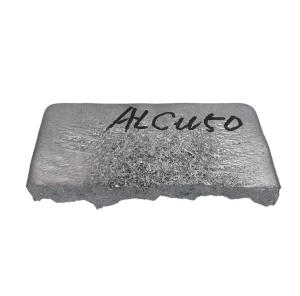 Quality Aluminum Alloy Parts Copper Master Alloy Copper Aluminum Alloy AlCU50 Middle Alloy Ingot Or Lump wholesale
