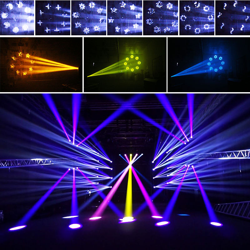 Plastic Aluminum Alloy 200w LED Spot Moving Head Light for Night Club Ceiling Effects