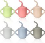 Durable BPA Free Silicone Sippy Cup , Leakproof Silicone Training Cups