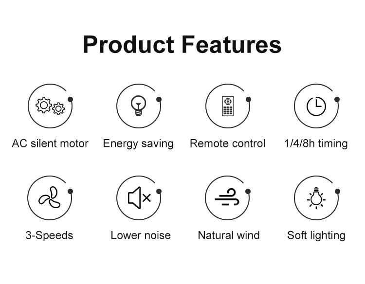 52 inch Traditional LED Ceiling Fan with 5 MDF Blades and Lighting Solutions Service
