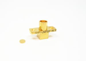 Quality Right Angle Female SMP RF Connector 2 Holes Flange Mount SMP-JWFB2 CE wholesale