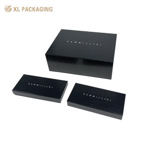 Quality Black Magnetic Closure Rigid Boxes Cardboard Magnetic Closure Gift Box ISO Approved wholesale