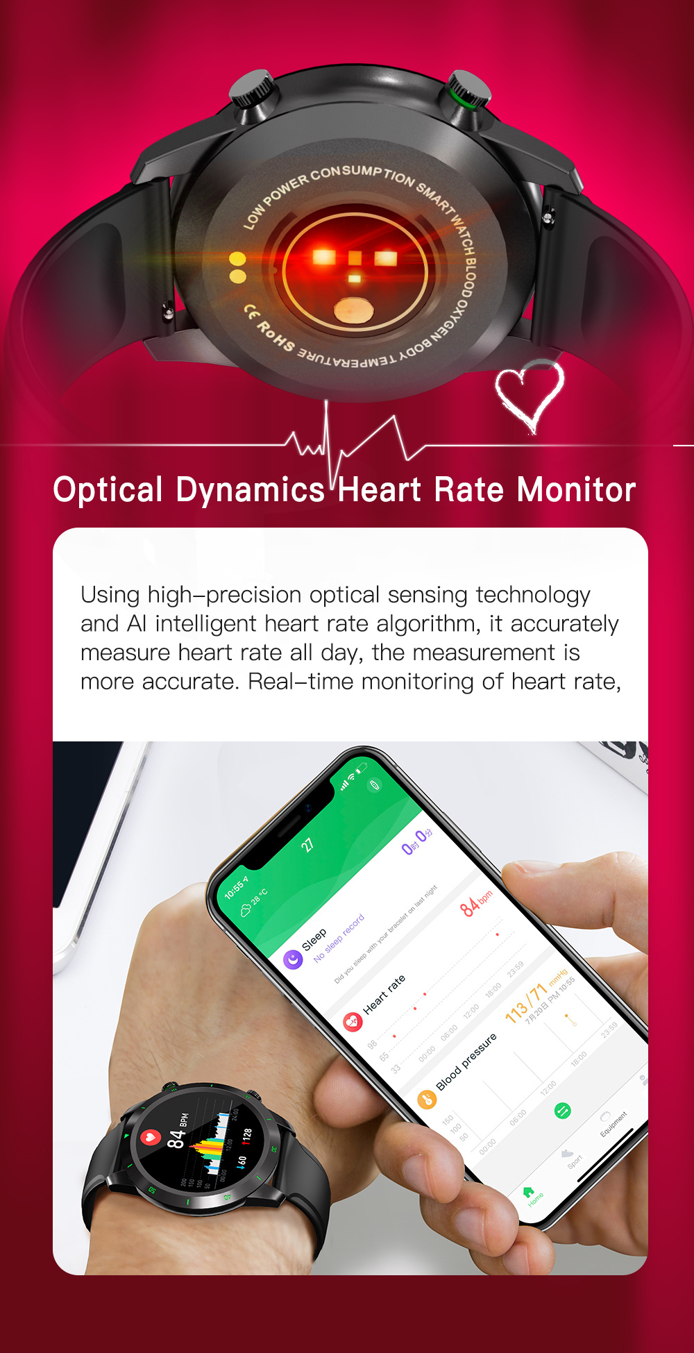 2022 Luxury Zg30t Smart Watch Men Body Temperature Blood Pressure Oxygen Watches Sports Smartwatch Women Vs Hu Awei Gt02