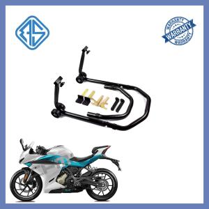 Quality Anti-Rust Powder Coating Black Motorcycle Wheel Lift Stands For Trailer wholesale