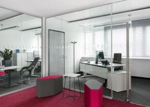 Quality Factory Direct Sales 79mm 90mm 108mm Aluminum Frame Thickness Glass Partition Wall wholesale