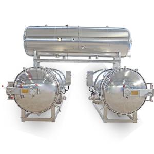 Quality 2 Autoclaves Parallel with Water Tank for Packaged Food &amp; Canned Food wholesale
