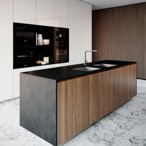 Quality 3D Stone Kitchen Cabinets With Top Hinges wholesale