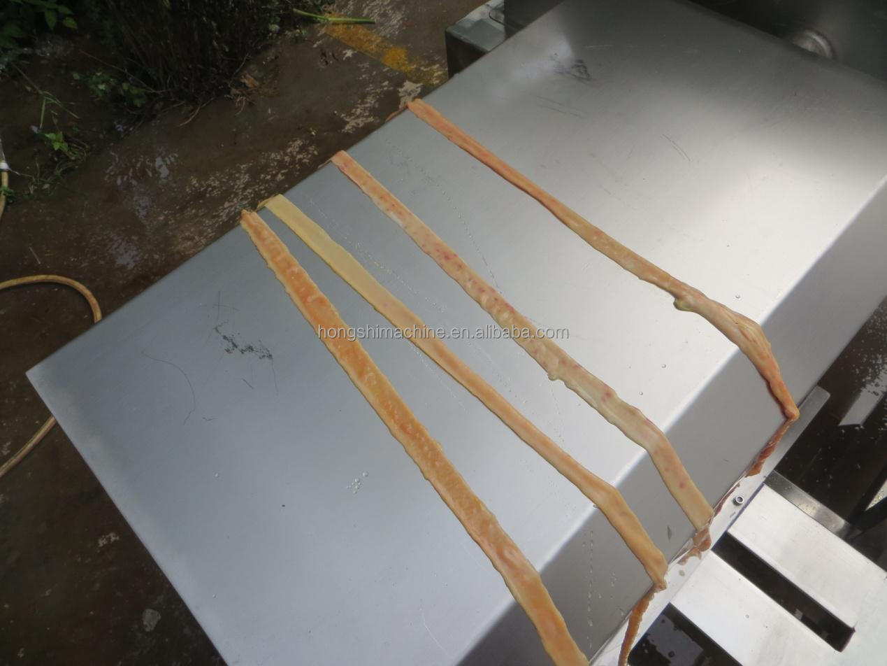 Stainless Steel Automatic Food Processing Machine Duck Chicken Intestine Cleaning Equipment