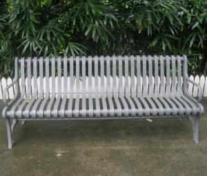 Quality Polyester Powder Coated Wrought Iron Garden Bench Seat For School Campus wholesale