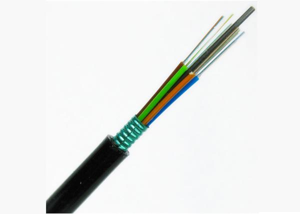 Outdoor Armored Fiber Optic Cable GYTS GYTA Steel FRP Strength Member 2~144