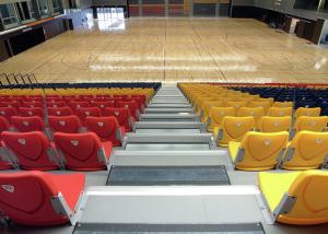 Quality Economic Telescopic Tribunes / Retractable Theater Seating With Nose Mounting Polymer wholesale