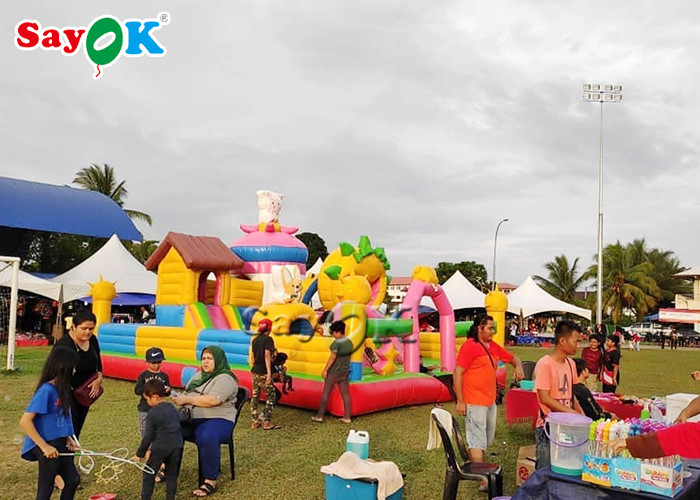 Safe Commercial Inflatable Bouncer Large Trampoline For Kids Playground