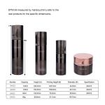 Luxurious Brown Bottle Glass Skincare Packaging Collection 4 Bottles For