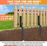 Nature Pressure Treated Wood Fence Post Repair Kit for Additional Structural