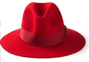 Quality New Style Red Fashion Felt Fedora hat wholesale