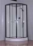 900*900*2150mm Black Aluminium Alloy Frame Toughened Glass Shower Cabin
