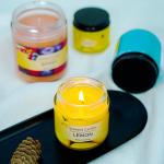 Non Toxic Glass Jar Scented Candle Tearless Smokeless Candle Wax Glass Jar