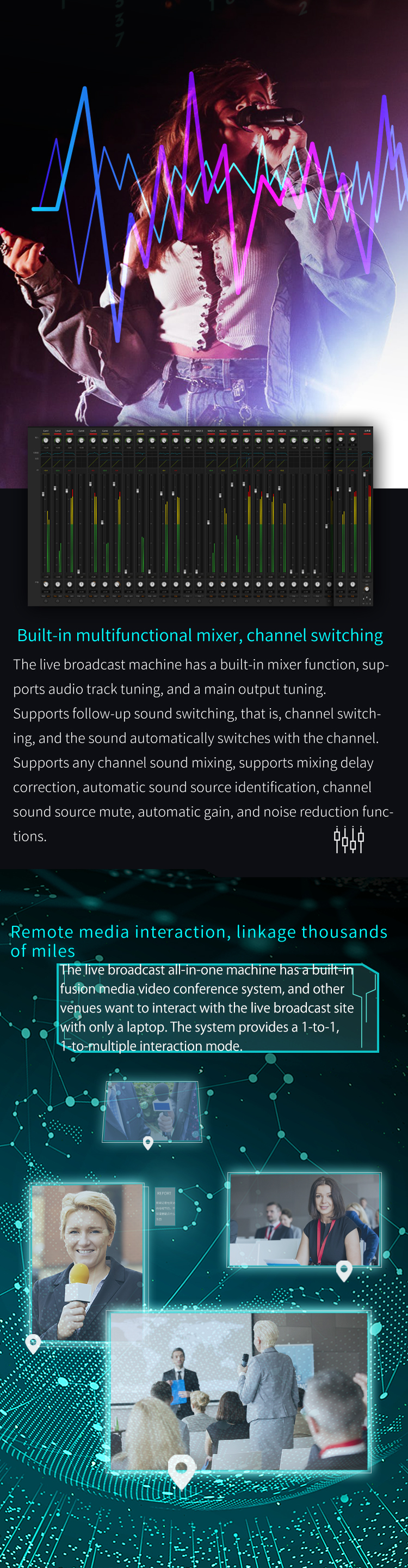 TYST Live Streaming Broadcast All-in-one Machine Portable 4K Version with VMIX Software