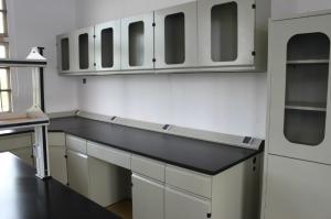 Quality School Steel Laboratory Furniture , Chemistry Lab Bench Hanging Cupboard wholesale