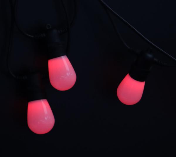 24Foot Outdoor Weatherproof Flexible Led Light String Hanging Sockets Perfect