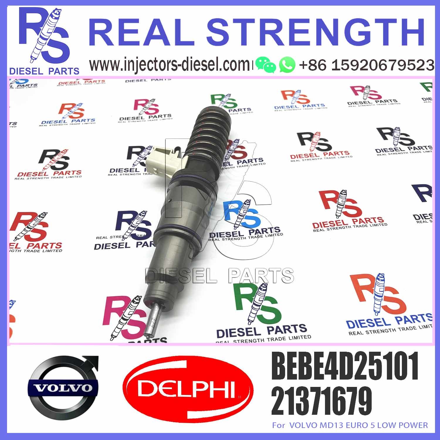 Diesel Fuel Injector 3801392 4 Pins Fuel Injection Nozzle BEBE4D25001 BEBE4D25101 For V-O-L-V MD13 EURO 5 LOW POWER