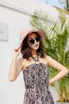 AK17594 fashion polyester braid foldable summer straw hats for womens in stock ,