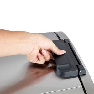 Quality Fingerprint Proof 285mm Width Kitchen Stainless Steel Trash Can wholesale