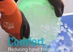 10 Gauge Industrial Latex Rubber Hand Gloves Warm Fleece Lined Anti Slip