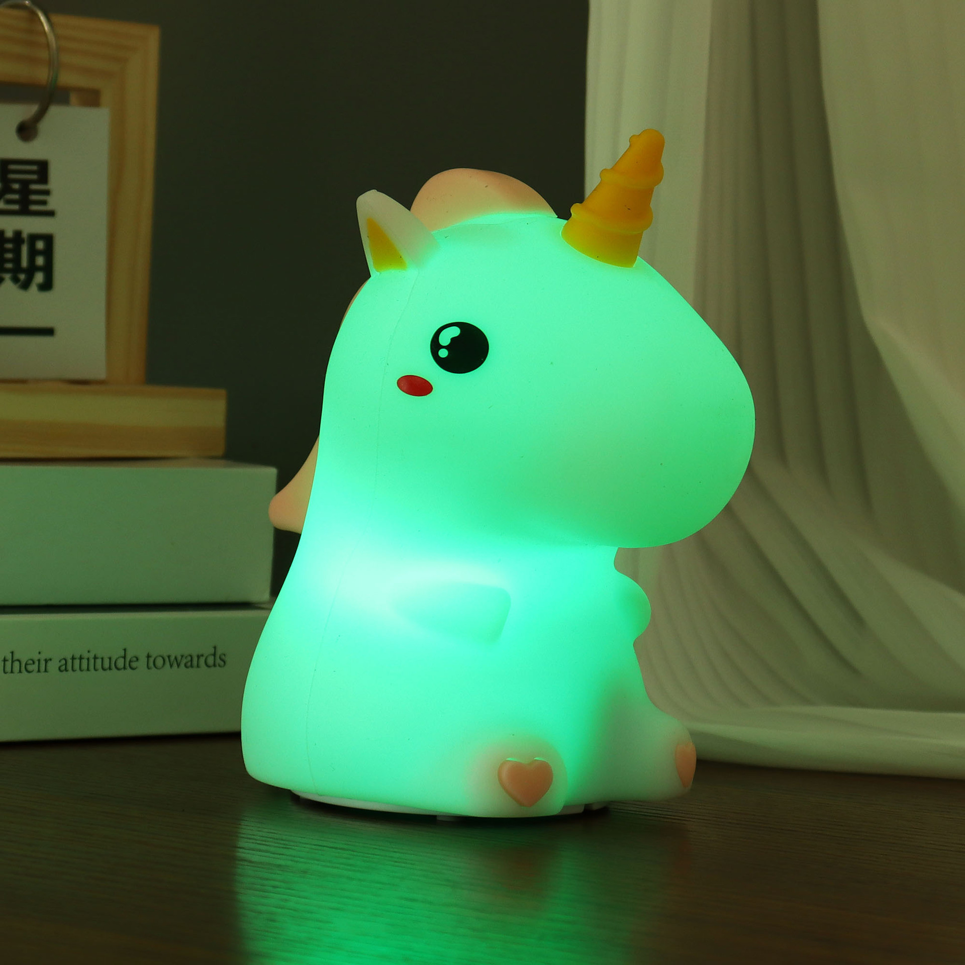 Waterproof and Good Flexibility Kids Night Light for Rechargeable Toddler 16 Colors Lamp