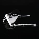 Food Processing 14*5.5CM Transparent Plastic Mouth Mask