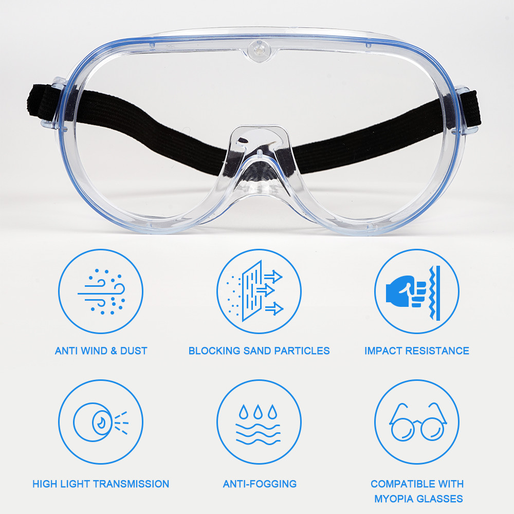 Full Protective Safety Goggles With Adjustable Elastic Belt Prevent Droplets And Viruses