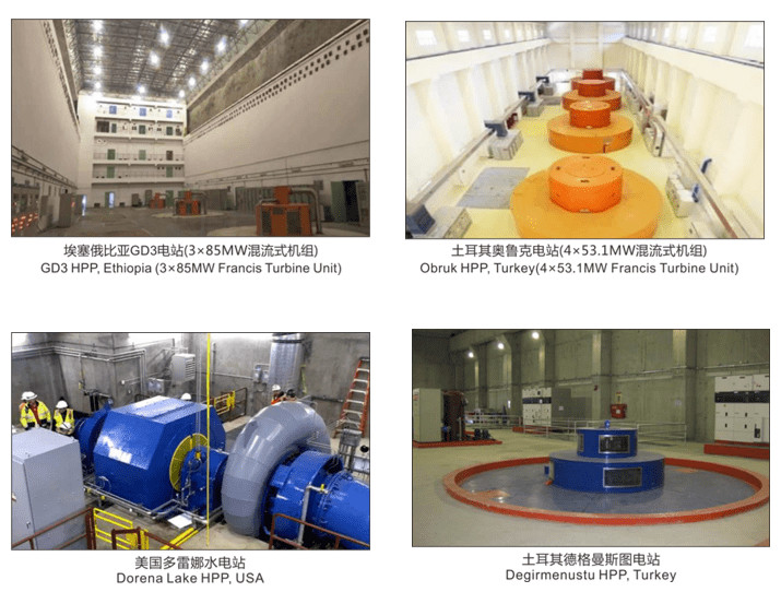 Vertical 200m Head 800V Francis Hydro Turbine