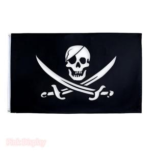 Quality Bright Colors Copper Grommet 3x5ft Outdoor Pirate Flag wholesale