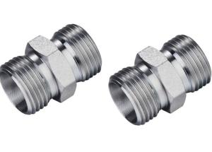 Quality Medium Carbon Steel Hydraulic Hose Straight Adapter Fittings Benefit DIN Standard wholesale