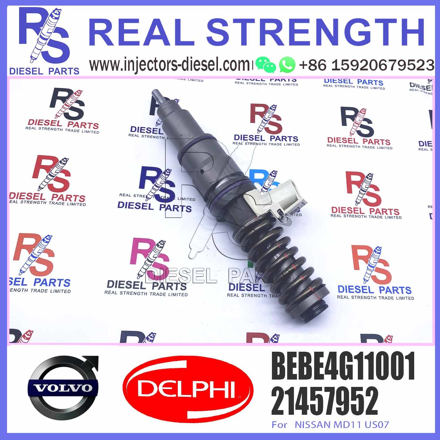 New Diesel Fuel Injector 21457952 21457952 21458369 21467658 for V-O-L-V BEBE4G11001 21457952 85003664 85013159