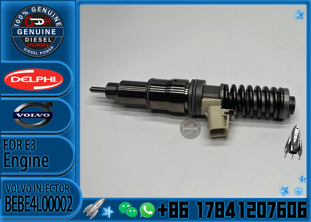Common Rail Diesel Fuel Injector BEBE5L08001 BEBE5L08101 33800-84700 BEBE4L00001 BEBE4L00002 for VOL Engine