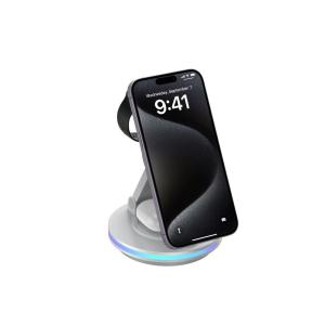 Quality 15W Wireless Phone Charger Stand with Foldable Design 3W Earphone Charging wholesale