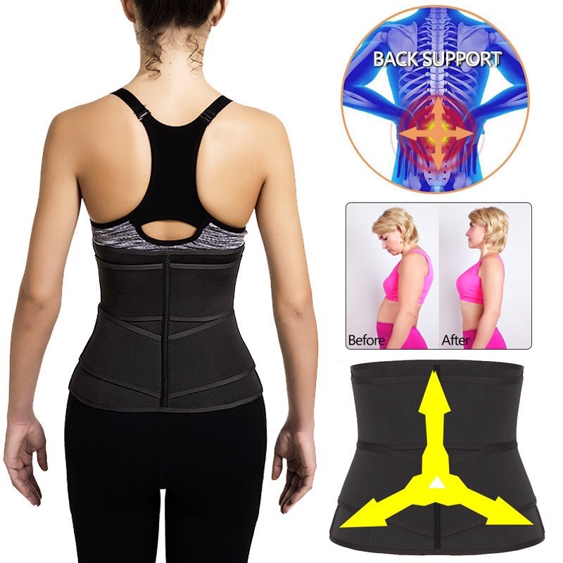 1 - 5mm Neoprene Women Slimming Belt With Zipper Closure