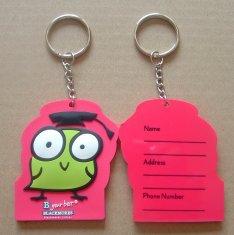 Quality Eco - friendly pink frog soft PVC material key chain ​ wholesale