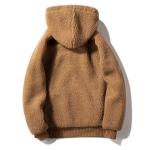 Winter Wool Cashmere Unisex Plain Hoodies Men'S Casual Hoodie