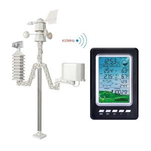 Quality Outdoor Mini Weather Station With Tipping Bucket Rain Sensor And Wireless Solar Power wholesale