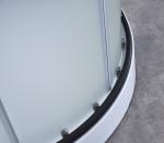900x900x2150mm Quadrant Shower Enclosure Black 5mm
