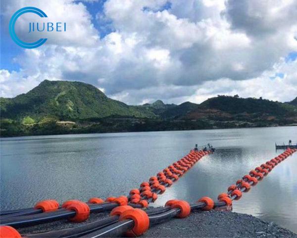 Cheap High Bearing Capacity Cylinder Type HDPE Pipe Floater For Sea / River / Lake Dredging for sale