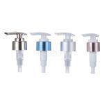 Plastic lotion pump rotation type left right type Aluminum cover anodized