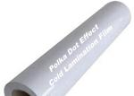 Polka Dot Effect Cold Clear Self Adhesive Laminating Film Roll Abrasion