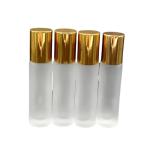 10ml Frosted Glass Essential Oil Bottles With Gold Aluminium Screw Cap