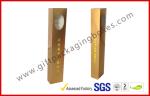 Long Incense Gold Gift Card Board Packaging Window For Incense Packet