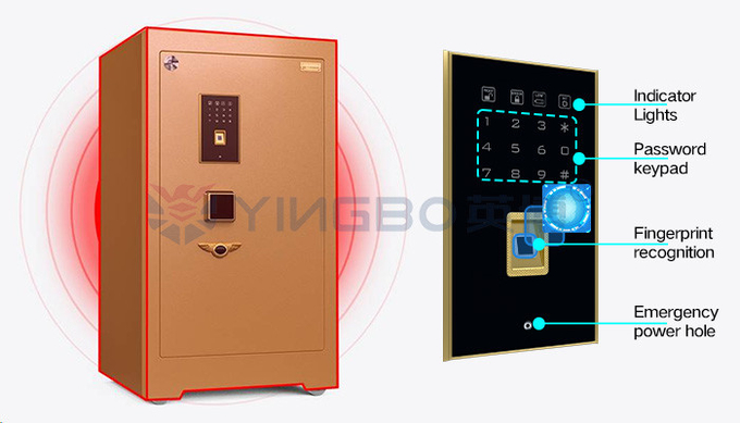 Biometric Fingerprint Lock Electronic Digital Safe For Bank Security YB/ZY-58---180D