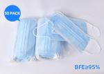 Protective 3 Ply Non Woven Face Mask Disposable Against Viruses For Personal