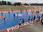 UV-Resistance Surface PU Sports Flooring Volleyball Court Red Blue